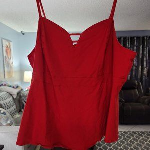 COPY - Torrid Red Peplum Tank Size 5